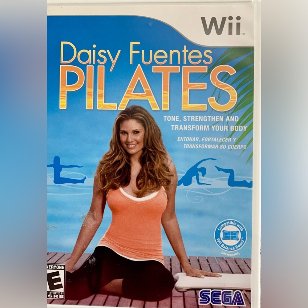 Daisy Fuentes Pilates for Wii -NEW opened but never used.